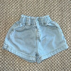 ZARA kids toddler girls light blue denim jean shorts size 2-3 Year
